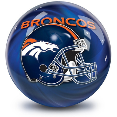 トップス REMI RELIEF DENVER FOOT BALL OTBB NFL Helmet Swirl Denver Broncos Bowling Ball | FREE SHIPPING