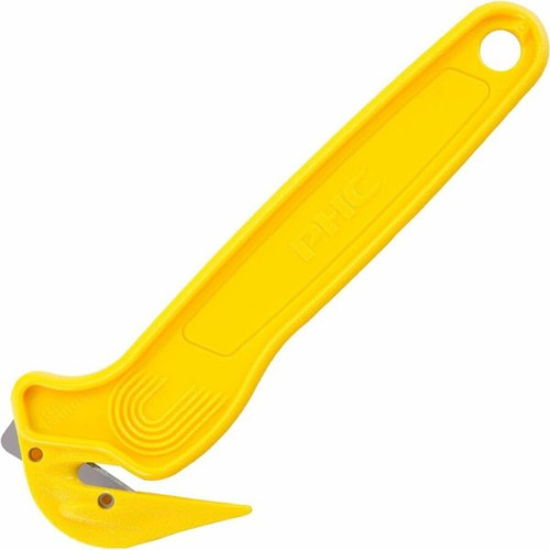 Angled view of pellet bag opener