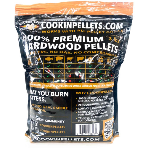 Rear view of 3lb Heavenly Hickory bag