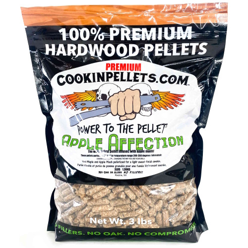 3 lb Apple Affection Pellets | Sweet Light Smoke – Perfect for GE Profile Indoor Smoker & Ninja Woodfire