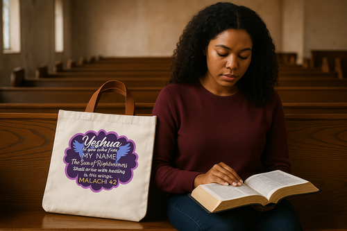 Bible Verse Inspirational Tote Bag - Faith & Scripture Daily Carryall