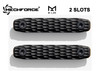 G10 Scale Slim Low Profile Hand Grip Panel ,for MLok Rail Handguard Cover, 2 Slot Length (2 Pack)