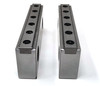 Professional CNC Milling Steel Vise Hard Jaw, 6” Wide, Serrated with 0.100” Replaceable Step