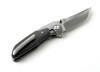 Barker Collab Hokkaido Bolster Lock Folding Knife 3.5" MagnaCut, Fatcarbon Black Dune