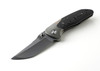 Barker Collab Hokkaido Bolster Lock Folding Knife 3.5" MagnaCut, Fatcarbon Black Dune