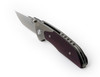 Barker Collab Hokkaido Bolster Lock Folding Knife 3.5" MagnaCut, Burgundy Micarta