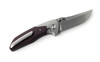 Barker Collab Hokkaido Bolster Lock Folding Knife 3.5" MagnaCut, Burgundy Micarta