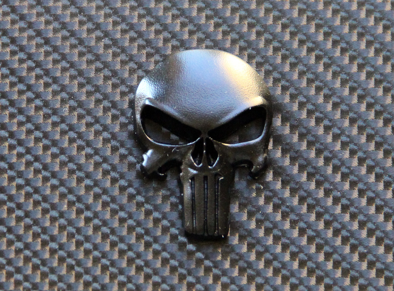 2PCS 3D skull punisher sticker Deadpool magwell sticker Metal Decal Sticker 