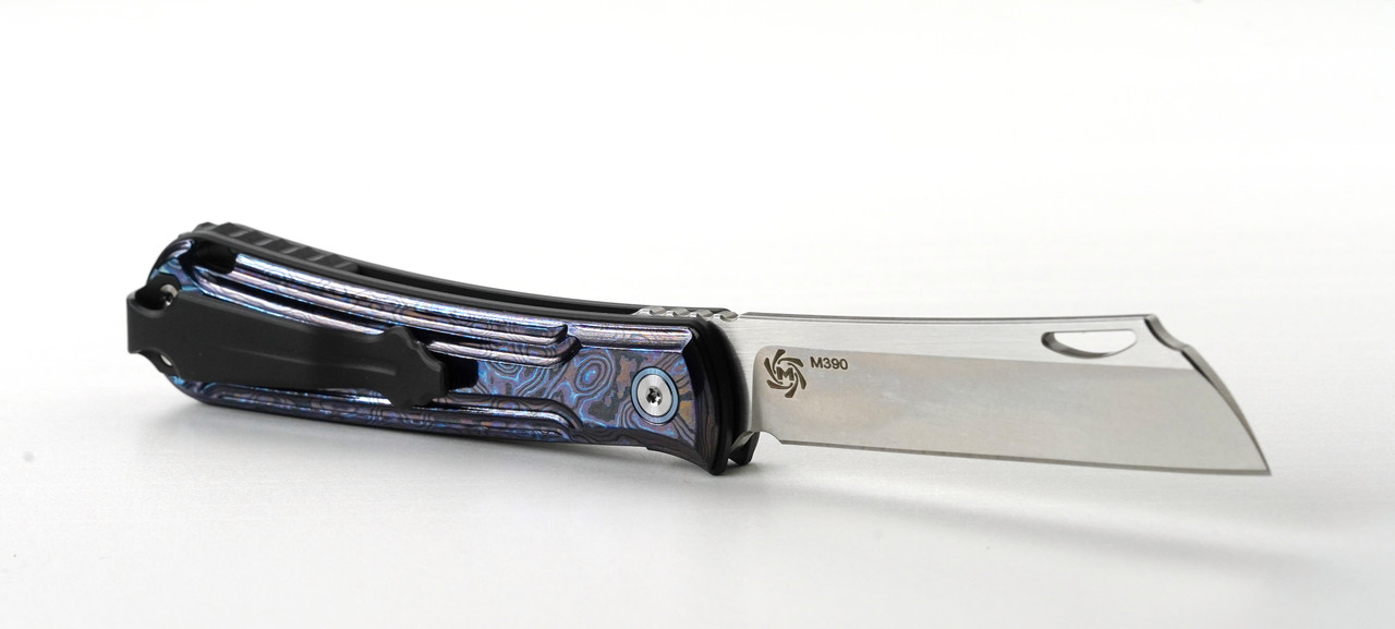 Rick Lala Collab Caipira, Front Flipper Folding Knife, Jade G10