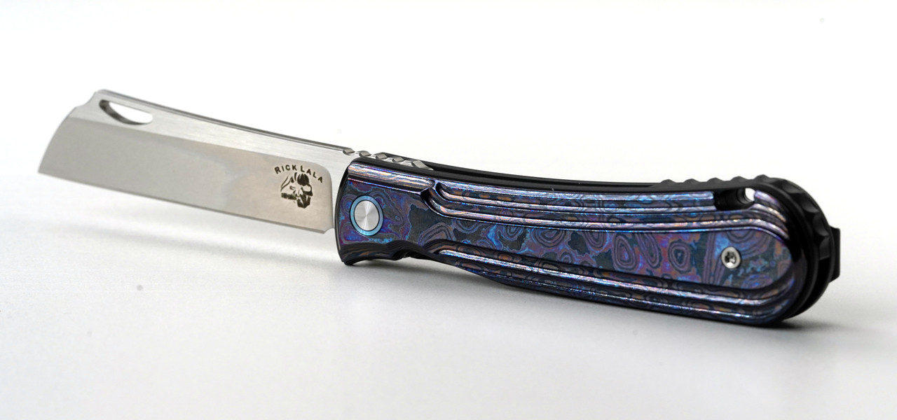 Rick Lala Collab Caipira, Front Flipper Folding Knife, Jade G10