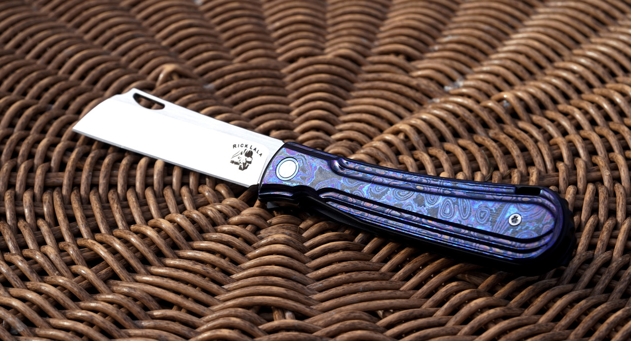 Rick Lala Collab Caipira, Front Flipper Folding Knife, Jade G10