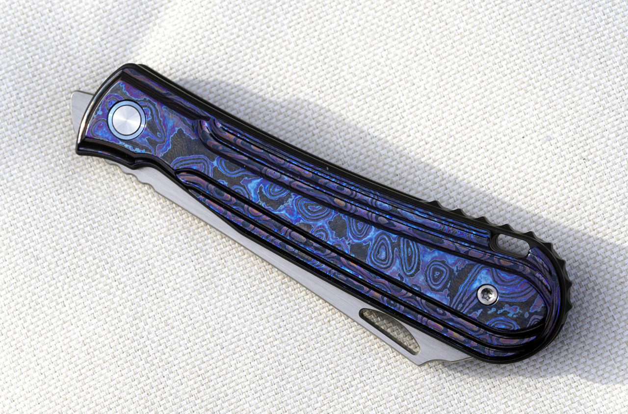 Rick Lala Collab Caipira, Front Flipper Folding Knife, Jade G10