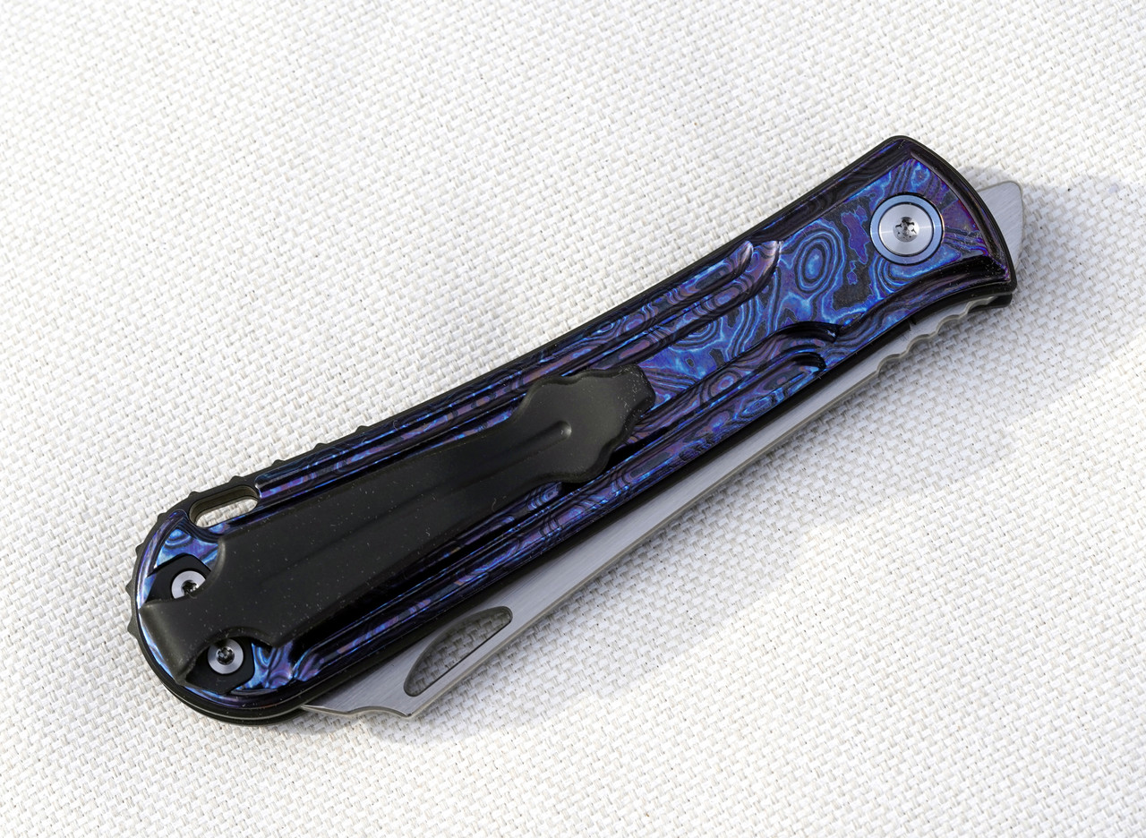 Rick Lala Collab Caipira, Front Flipper Folding Knife, Jade G10