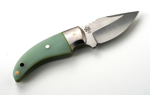 Guillot Collab Kestrel Fixed Blade, M390, Jade/Green