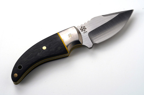 Guillot Collab Kestrel Fixed Blade, M390, Black/Yellow