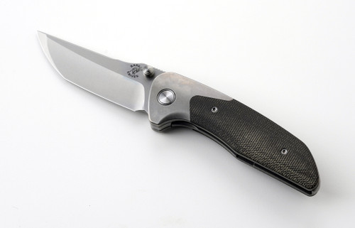 Barker Collab Hokkaido Bolster Lock Folding Knife 3.5" MagnaCut, OD Green Micarta