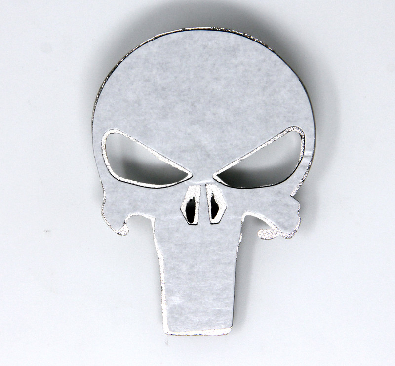 Metal Skull Punisher Aufkleber Emblem Badge Logo