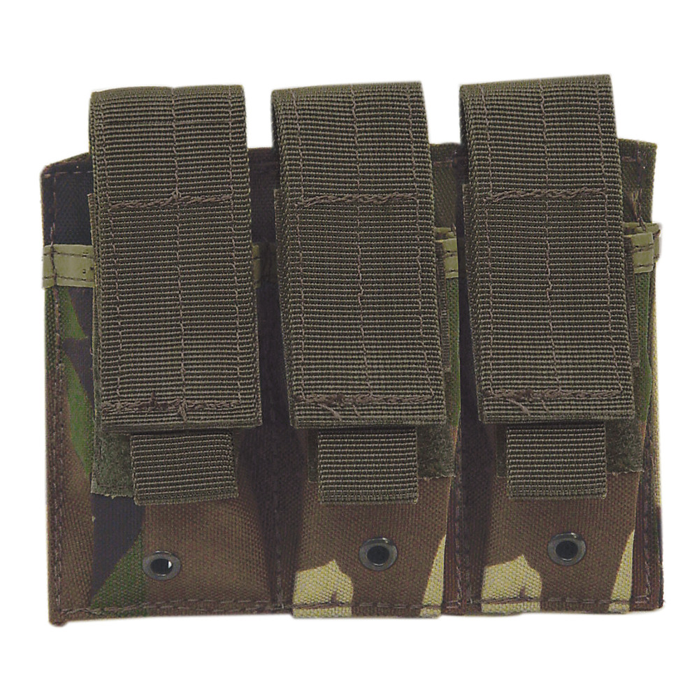 Voodoo Tactical Triple Pistol Mag Pouch | MOLLE Compatible Gear