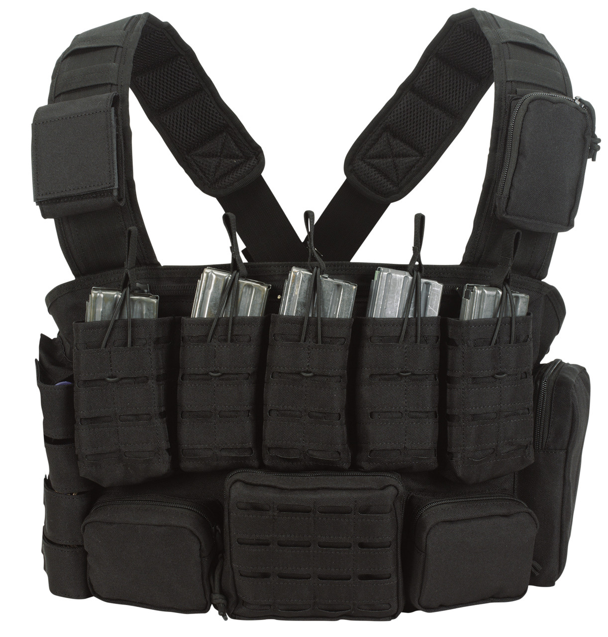 Voodoo Tactical Adjustable Chest Rig with Mag Pouches
