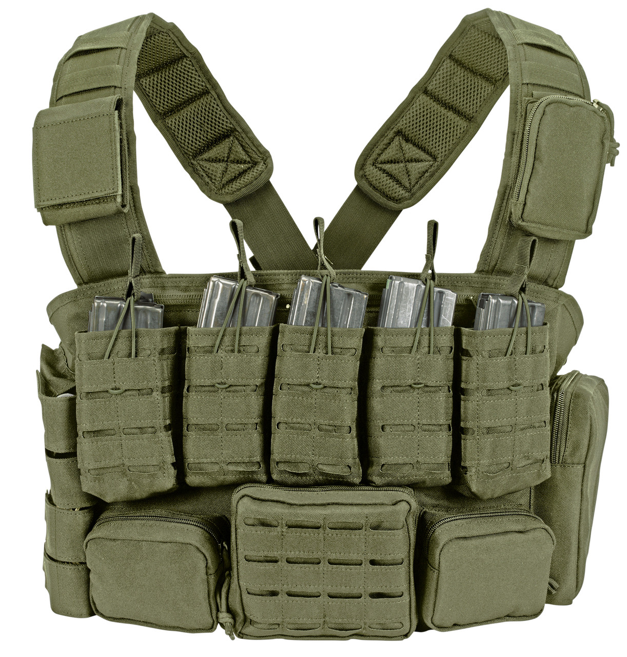 Voodoo Tactical Adjustable Chest Rig with Mag Pouches