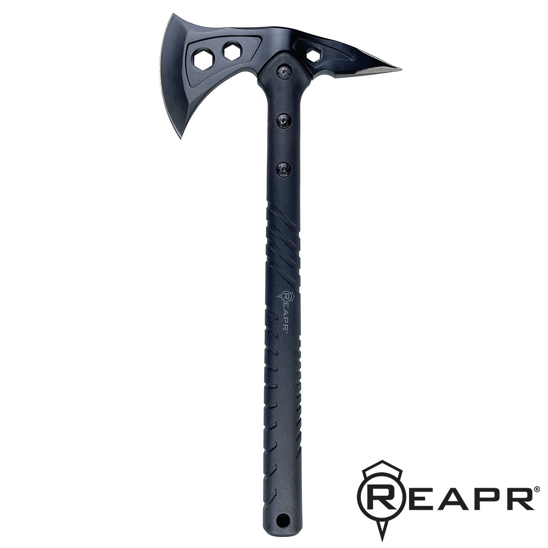 BLACK OXIDE DUAL BLADE SURVIVAL AXE
