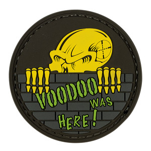 VOODOO WAS HERE - RUBBER PATCH VOODOO WAS HERE - RUBBER PATCH