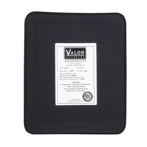 VALOR STANDARD - LEVEL III NIJ CERTIFIED PE HARD PLATE, FULL CUT SINGLE CURVE 10 X 12 VALOR STANDARD - LEVEL III NIJ CERTIFIED PE HARD PLATE, FULL CUT SINGLE CURVE 10 X 12