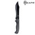 BLACK OXIDE SERRATED BOWIE KNIFE