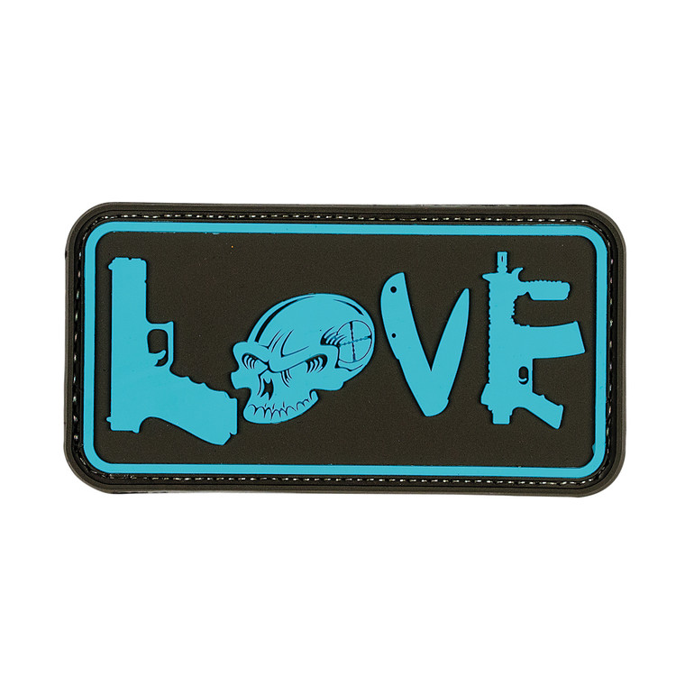 TACTICAL LOVE - RUBBER PATCH - TURQUOISE
