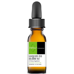 DaVinci Laboratories Liquid D3 10,000 IU 30 servings front label