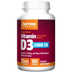 Jarrow Formulas Vitamin D3 1,000 IU 100sg