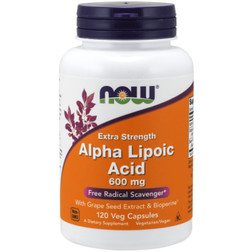 Now Foods Alpha Lipoic Acid 600mg 120vc