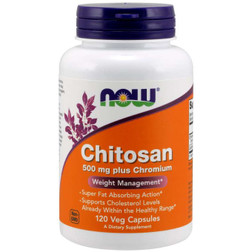 Now Foods Chitosan 500mg Plus Chromium 120vc