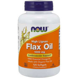 Now Foods Flax Seed Oil 1000mg 120vsg