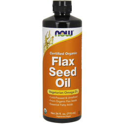 Now Foods Flax Seed Oil organic 24oz.