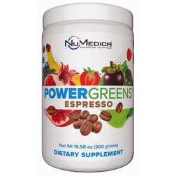 NuMedica Power Greens Espresso 10.58 oz (300g) 30 servings