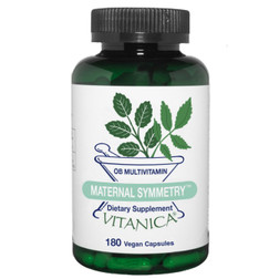 Vitanica Maternal Symmetry 180 vegan capsules front label