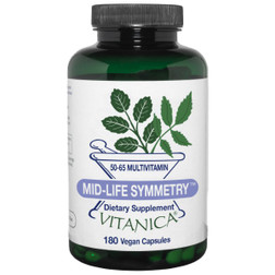 Vitanica Mid-Life Symmetry 180 vegan capsules front label