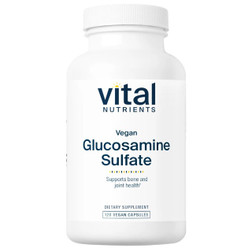 Vital Nutrients Vegan Glucosamine Sulfate 750mg 120vc front label