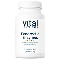 Vital Nutrients Pancreatic Enzymes 90c front label