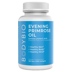 BodyBio Evening Primrose Oil 180sg front label