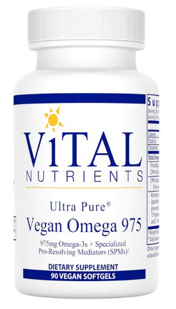 Vital Nutrients Ultra Pure Vegan Omega 975 90 vegan softgels
