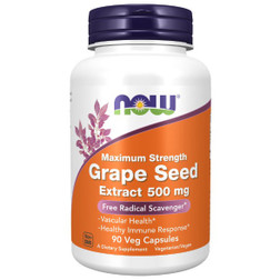 Now Foods Grape Seed Extract 500 mg Maximum Strength 90 veg capsules