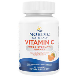 Nordic Naturals Vitamin C Extra Strength Gummies Tangerine Flavor