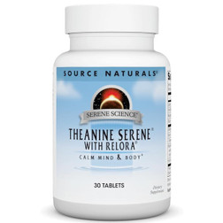 Source Naturals Theanine Serene with Relora 30 Tablets front label