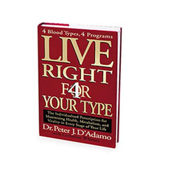 D'Adamo Personalized Nutrition Live Right 4 Your Type (hardcover)