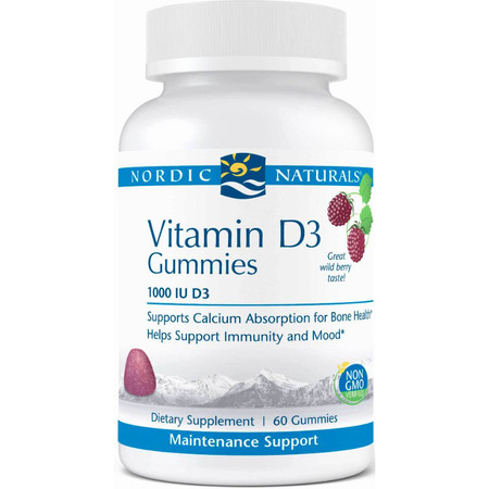Nordic Naturals Vitamin D3 Gummies 60ct Wildberry