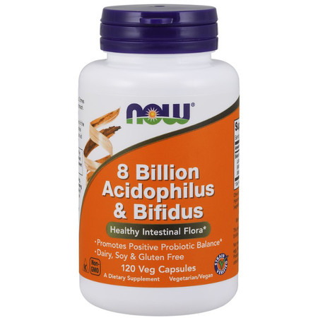 Now Foods 8 billion Acidophilus & Bifidus 120vc