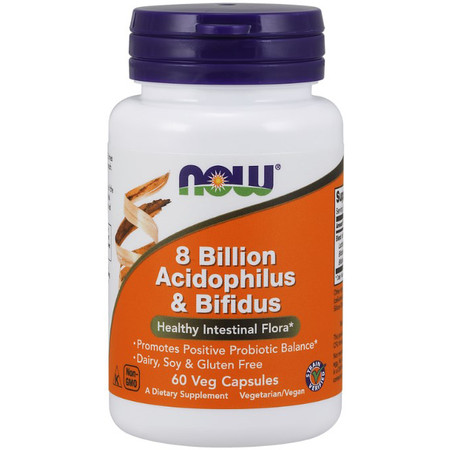 Now Foods 8 billion Acidophilus & Bifidus 60vc
