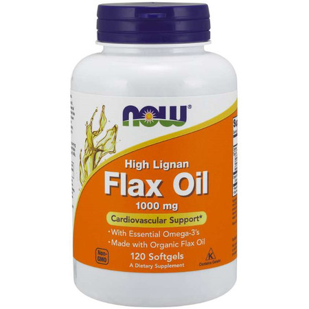 Now Foods Flax Seed Oil 1000mg 120vsg